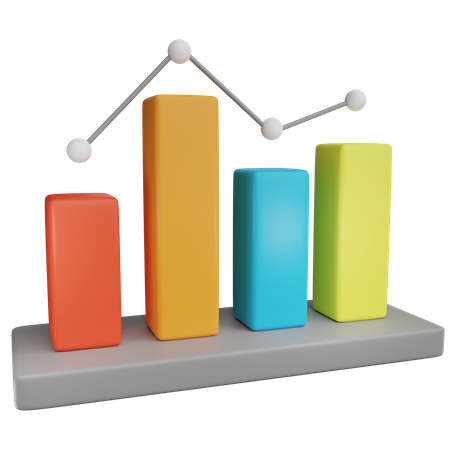 Daten Diagramm Statistik Graph  3D Icon