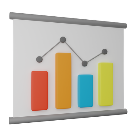 Daten Diagramm Statistik Graph  3D Icon