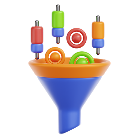 Datenfilter  3D Icon
