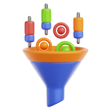 Datenfilter  3D Icon