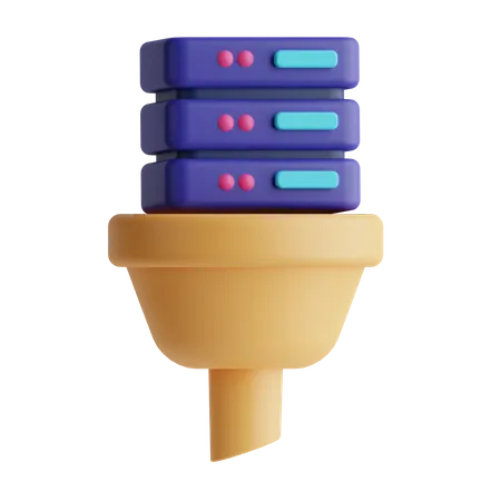 Datenfilter  3D Icon