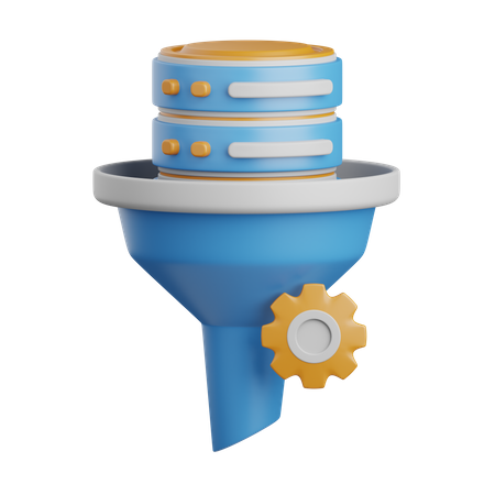 Datenfilterung  3D Icon