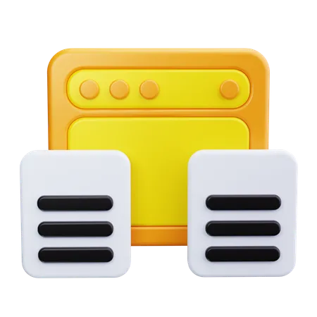 Datenfluss  3D Icon