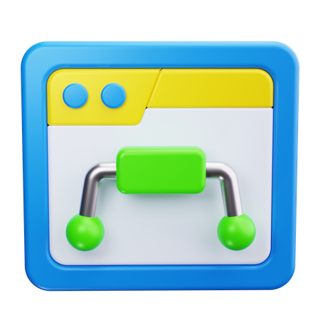 Datenfluss  3D Icon