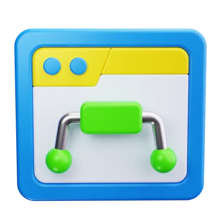 Datenfluss  3D Icon