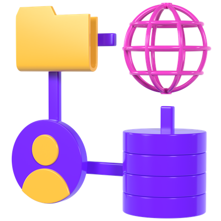 Datenkomplexität  3D Icon