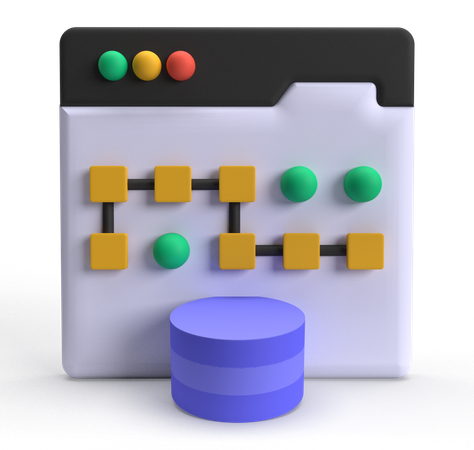 Datenkonzept  3D Icon