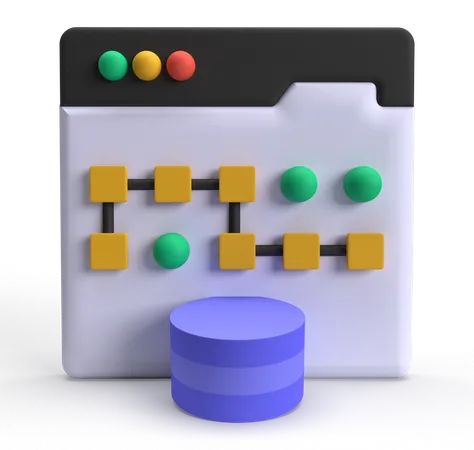 Datenkonzept  3D Icon