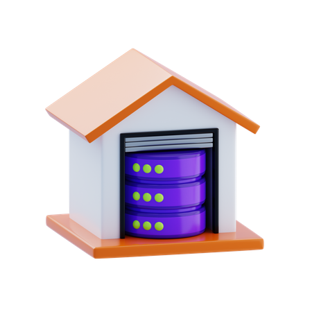 Data Warehouse  3D Icon