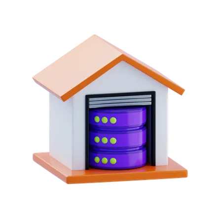 Data Warehouse  3D Icon