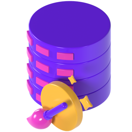 Datenreinigung  3D Icon