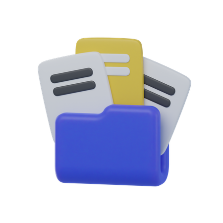 Datensammlung  3D Icon