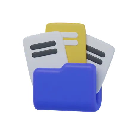 Datensammlung  3D Icon