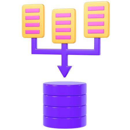 Datensammlung  3D Icon