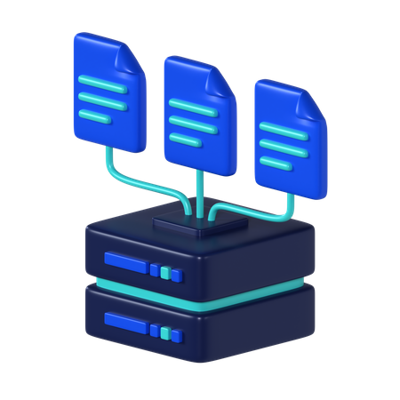 Datensammlung  3D Icon