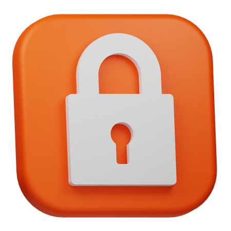Privatsphäre  3D Icon