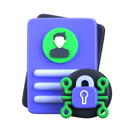 Datenprivatsphäre  3D Icon