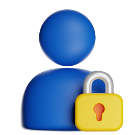 Privatsphäre  3D Icon