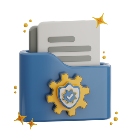 Datenschutz  3D Icon
