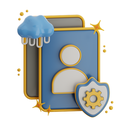 Datenschutz  3D Icon