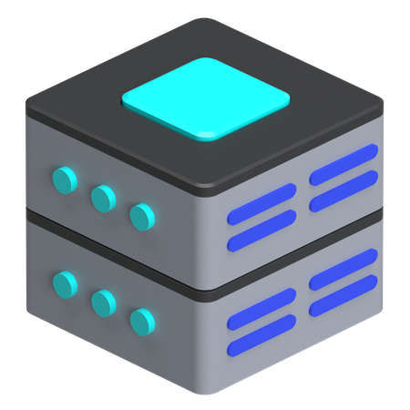 Datenserver  3D Icon