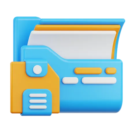 Datenspeicherung  3D Icon