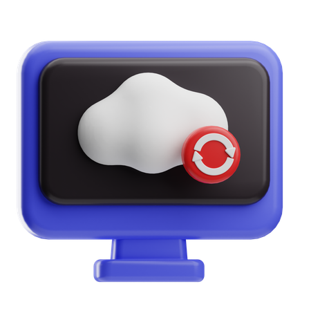 Datensynchronisation  3D Icon