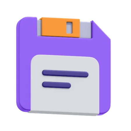 Ein Symbol Fur Datentrager Speichern 3D Icon