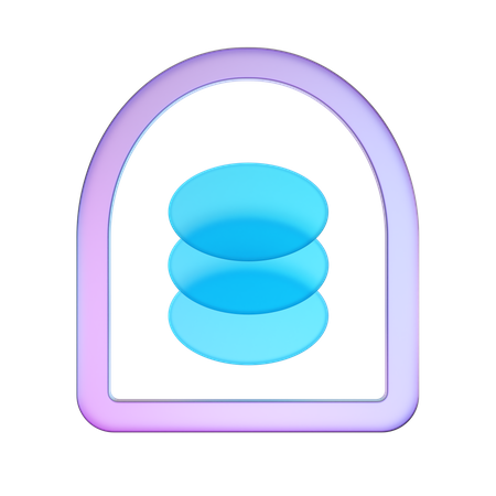 Datentunnel  3D Icon