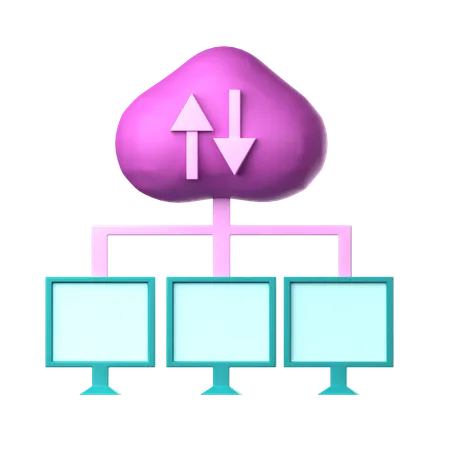 Datenübertragung  3D Icon