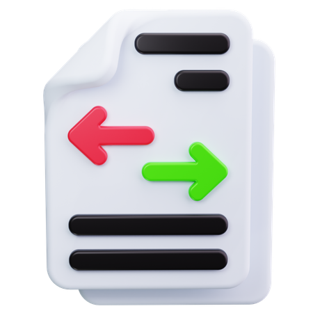 Datentransfer  3D Icon