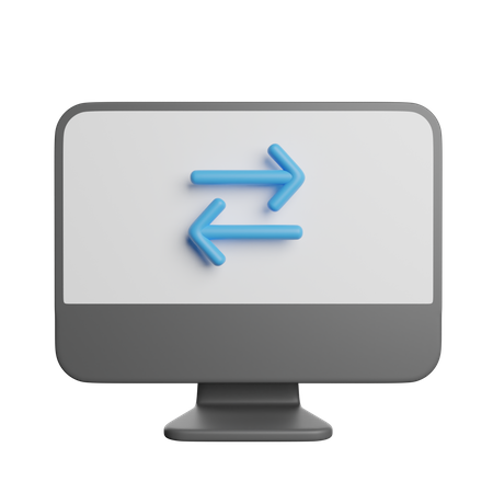 Datentransfer  3D Icon