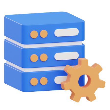 Datenmanagement  3D Icon