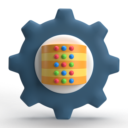 Datenmanagement  3D Icon