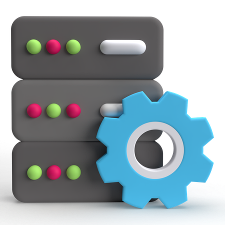 Datenmanagement  3D Icon