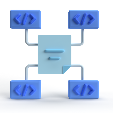 Datenmanagement  3D Icon