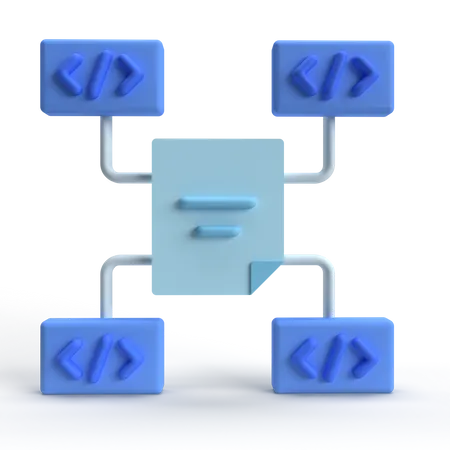Datenmanagement  3D Icon