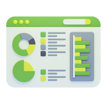 Datenvisualisierung  3D Icon