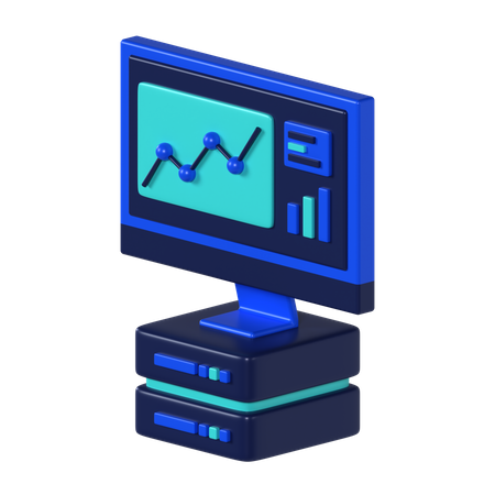 Datenvisualisierung  3D Icon