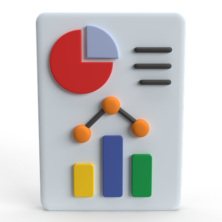 Datenvisualisierung  3D Icon