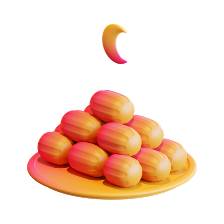 Dates  3D Icon