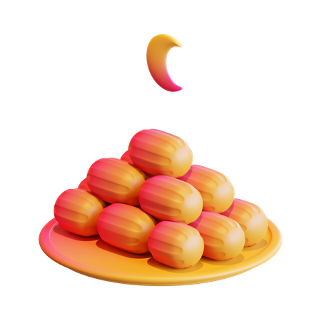 Dates  3D Icon