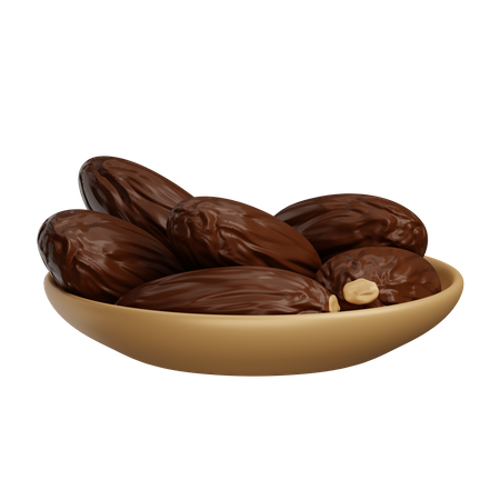 Dates  3D Illustration