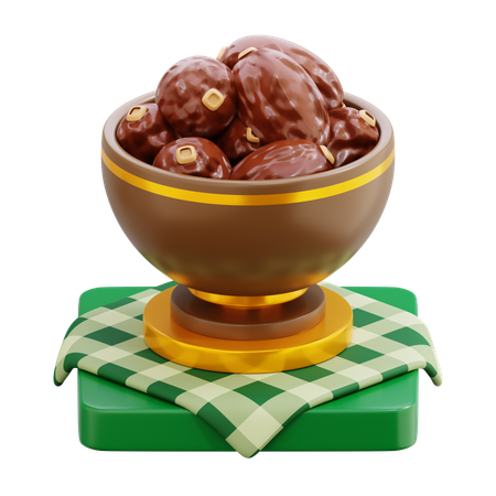 Dates Bowl  3D Icon