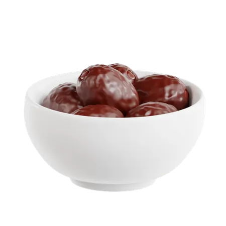 Dates Bowl  3D Icon