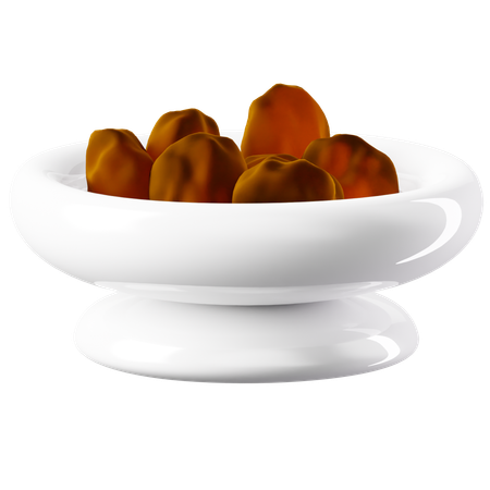 Dates Bowl  3D Icon