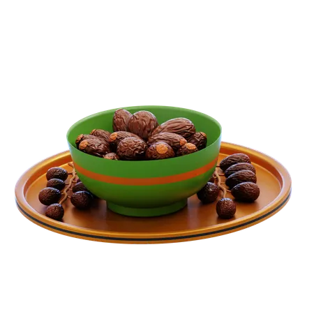 Dates Bowl  3D Icon