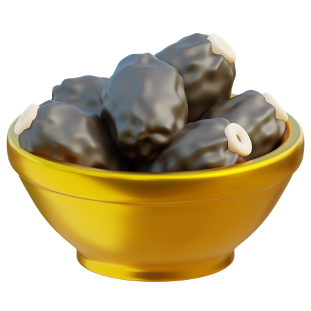 Dates bowl  3D Icon