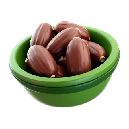 Dates Bowl  3D Icon