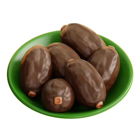 Dates Bowl  3D Icon